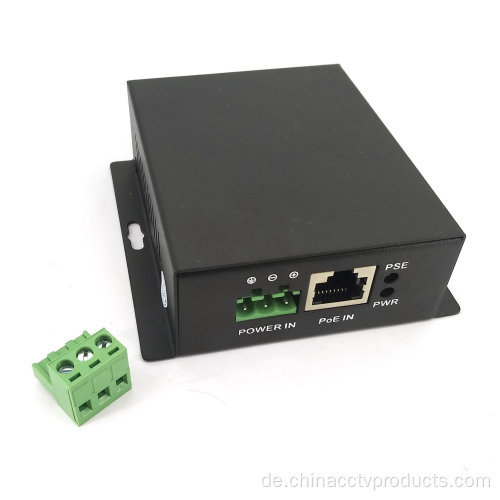 9 ~ 52VDC Input 1000 Mbps 30W Solar Poe Injector Supply